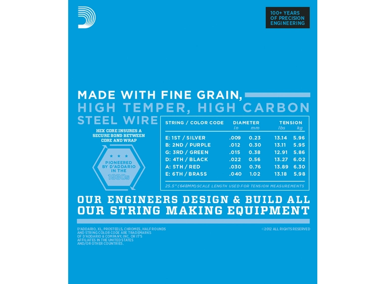 D'Addario EXL120BT BalTen El. gitar str (009-040) 